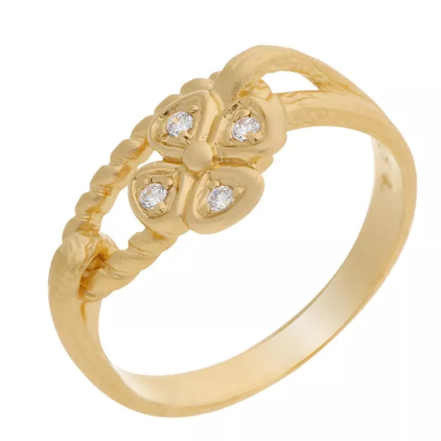Orphelia Orphelia® Women's Sterling Silver Ring - Gold ZR-6020/2