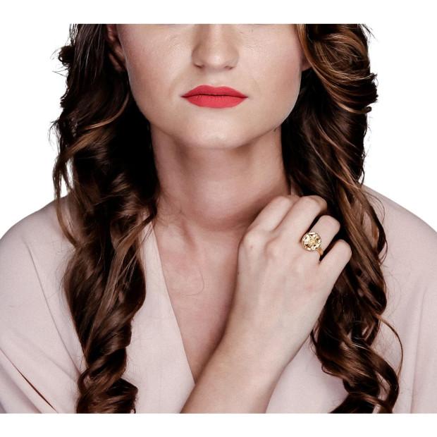 Orphelia Orphelia® Women's Sterling Silver Ring - Gold ZR-6029/1