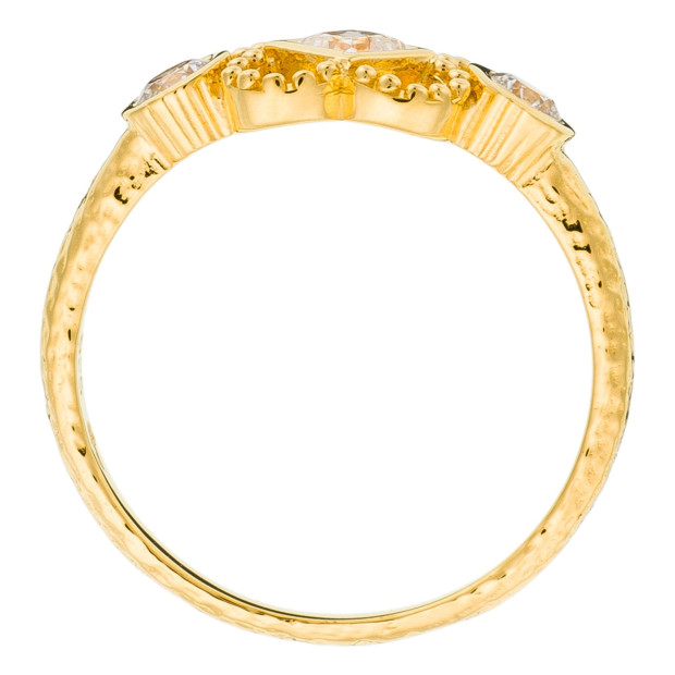 Orphelia Orphelia® Women's Sterling Silver Ring - Gold ZR-6032/2