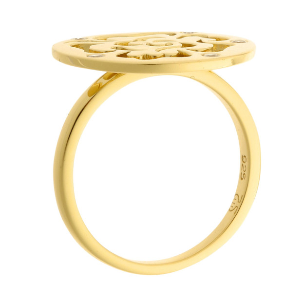 Orphelia Orphelia® Women's Sterling Silver Ring - Gold ZR-7079/2