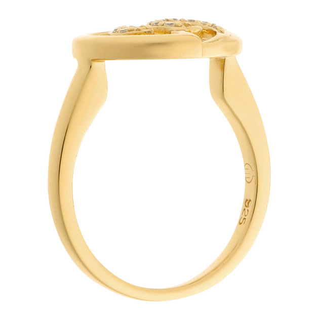 Orphelia Orphelia® Women's Sterling Silver Ring - Gold ZR-7084/2