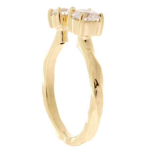 Orphelia Orphelia® Women's Sterling Silver Ring - Gold ZR-7128/G