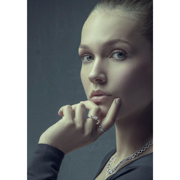 Orphelia Orphelia® Women's Sterling Silver Ring - Gold ZR-7128/G