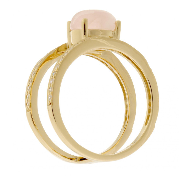 Orphelia Orphelia® Women's Sterling Silver Ring - Gold ZR-7122/G