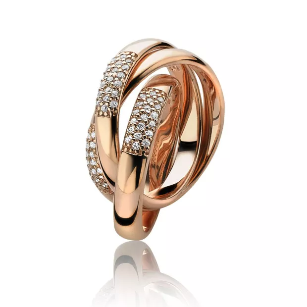 orphelia Orphelia® Women's Sterling Silver Ring - Rose ZR-3889