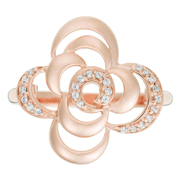 Orphelia Orphelia® Women's Sterling Silver Ring - Rose ZR-3939/1