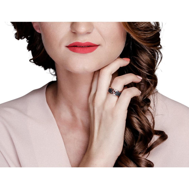 Orphelia Orphelia® Women's Sterling Silver Ring - Rose ZR-6045