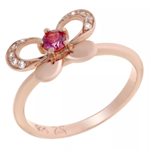 Orphelia Orphelia® Women's Sterling Silver Ring - Rose ZR-7083