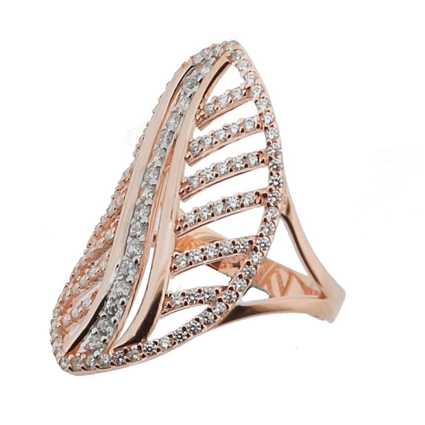 Orphelia Orphelia® Women's Sterling Silver Ring - Rose ZR-7003