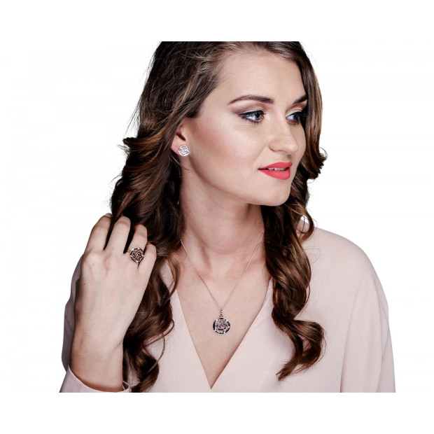 Orphelia Orphelia® Women's Sterling Silver Ring - Rose ZR-7079/1