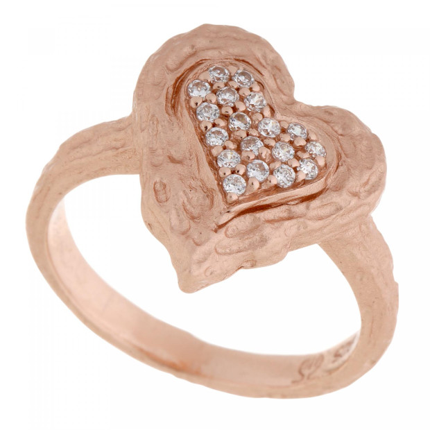 orphelia Orphelia® Women's Sterling Silver Ring - Rose ZR-7082/1