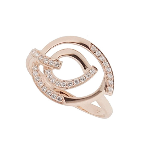 Orphelia Orphelia® Women's Sterling Silver Ring - Rose ZR-7114/RG