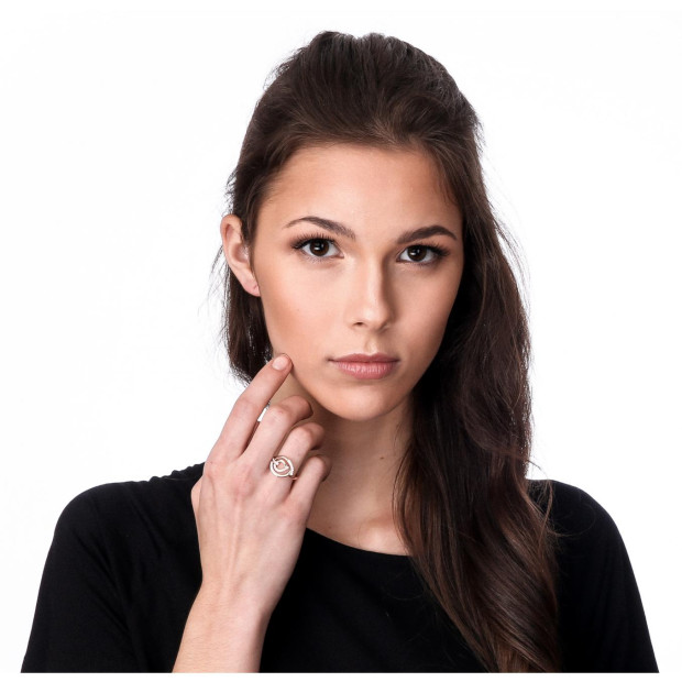 Orphelia Orphelia® Women's Sterling Silver Ring - Rose ZR-7114/RG