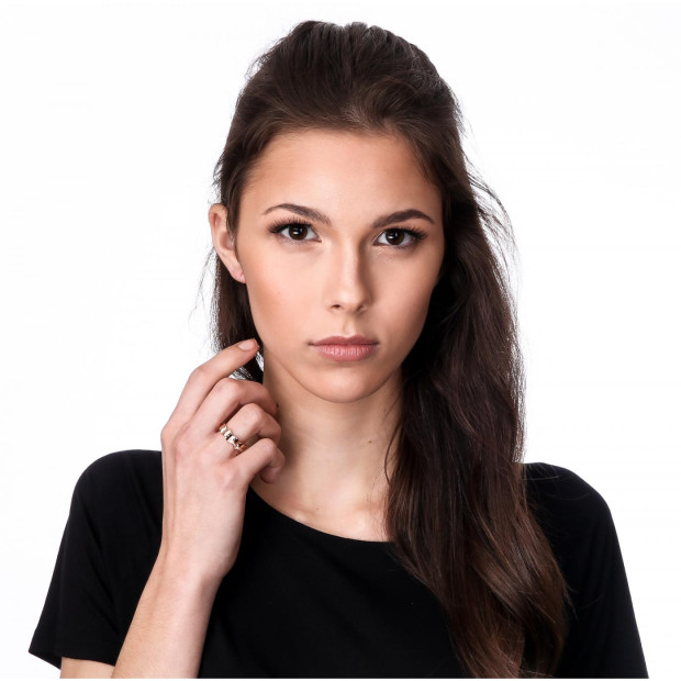 Orphelia Orphelia® Women's Sterling Silver Ring - Rose ZR-7127/RG