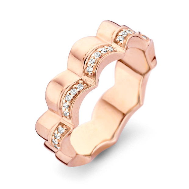 orphelia Orphelia® Women's Sterling Silver Ring - Rose ZR-7127/RG