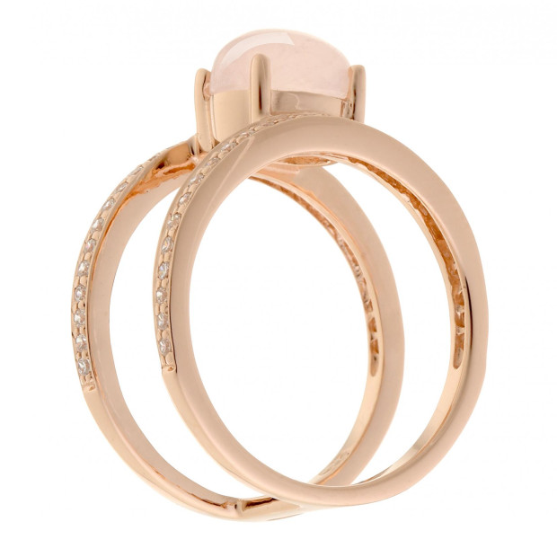 Orphelia Orphelia® Women's Sterling Silver Ring - Rose ZR-7122/RG