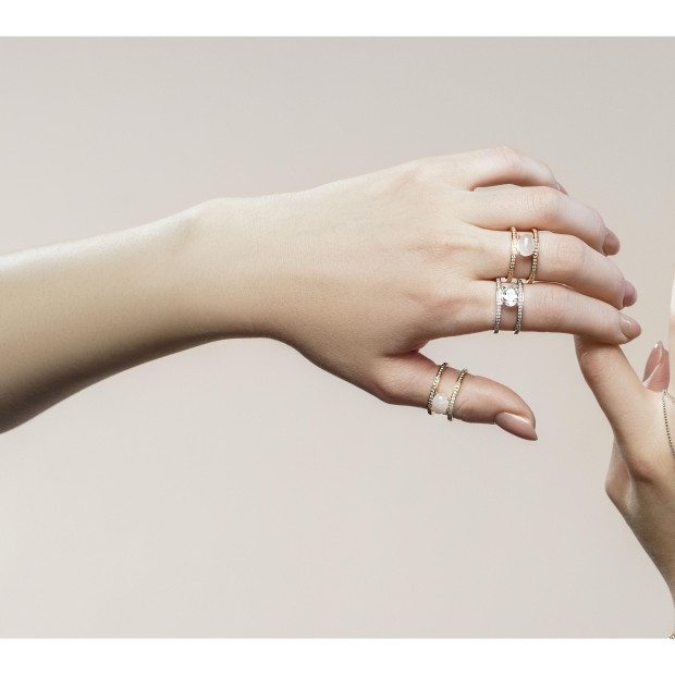 Orphelia Orphelia® Women's Sterling Silver Ring - Rose ZR-7122/RG