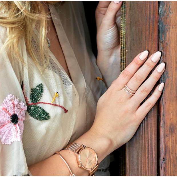 Orphelia Orphelia® Women's Sterling Silver Ring - Rose ZR-7124/RG