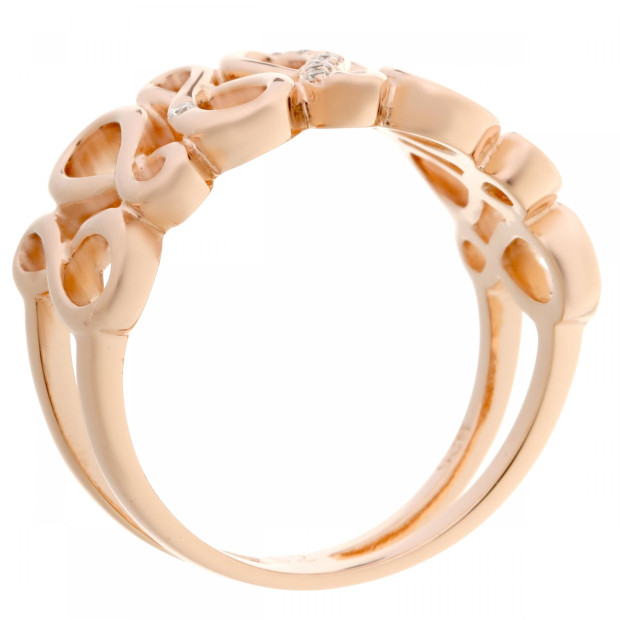 Orphelia Orphelia® Women's Sterling Silver Ring - Rose ZR-7123/RG