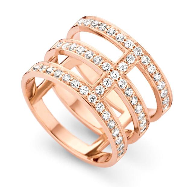 orphelia Orphelia® Women's Sterling Silver Ring - Rose ZR-7125/RG