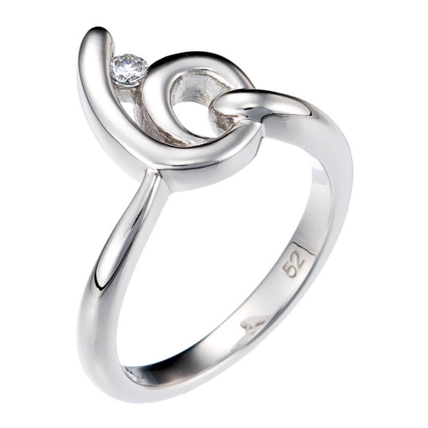 orphelia Orphelia® Women's Sterling Silver Ring - Silver ZR-3723