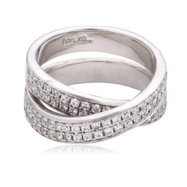 Orphelia Orphelia® Women's Sterling Silver Ring - Silver ZR-3519