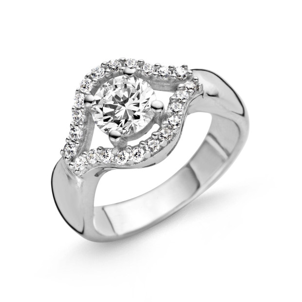 Orphelia Orphelia® Women's Sterling Silver Ring - Silver ZR-3863