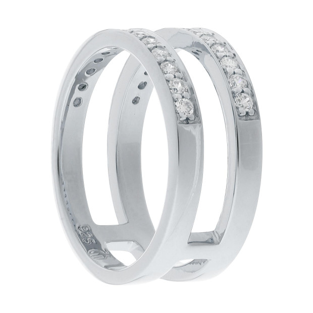 Orphelia Orphelia® Women's Sterling Silver Ring - Silver ZR-7124