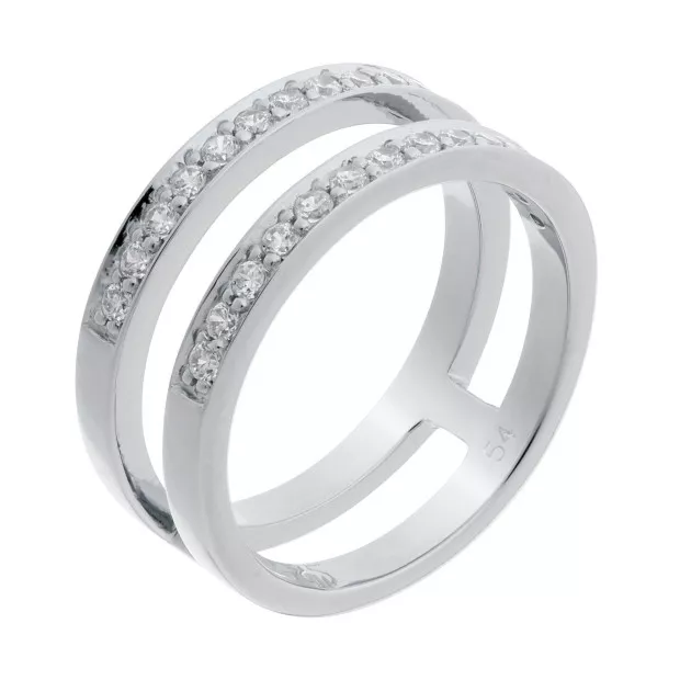 Orphelia Orphelia® Women's Sterling Silver Ring - Silver ZR-7124