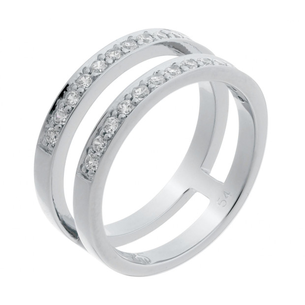 orphelia Orphelia® Women's Sterling Silver Ring - Silver ZR-7124