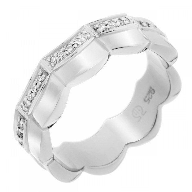 Orphelia Orphelia® Women's Sterling Silver Ring - Silver ZR-7127