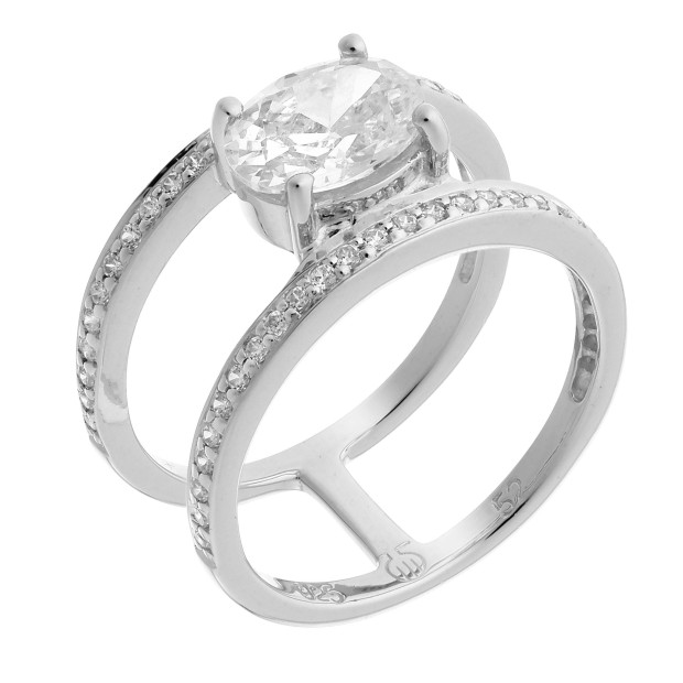 orphelia Orphelia® Women's Sterling Silver Ring - Silver ZR-7122