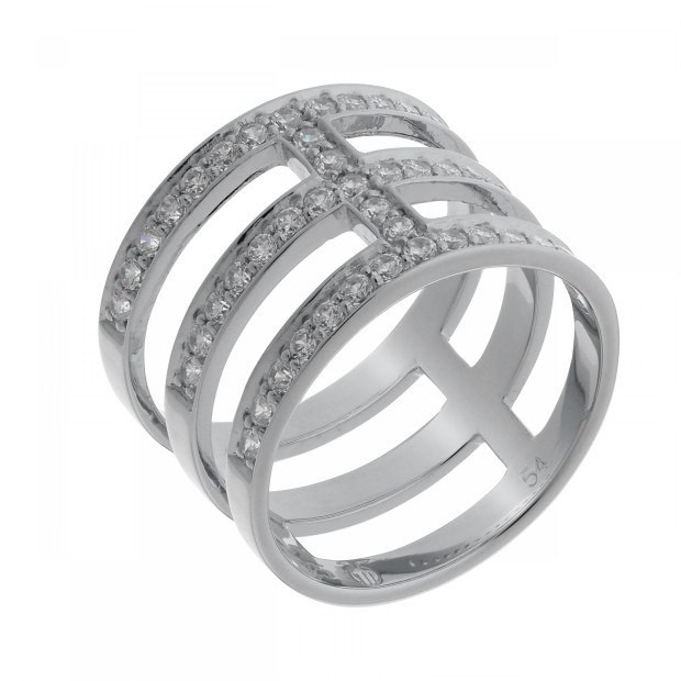 Orphelia Orphelia® Women's Sterling Silver Ring - Silver ZR-7125