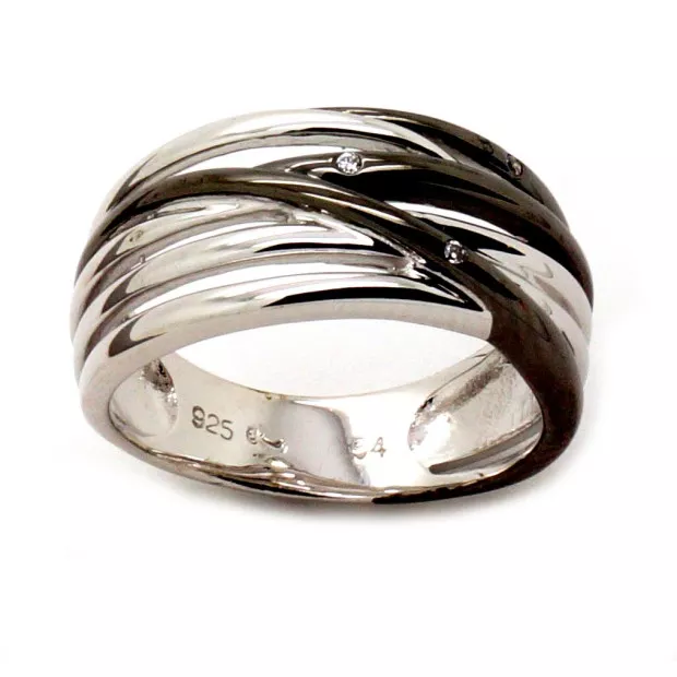 Orphelia Orphelia® Women's Sterling Silver Ring - Silver ZR-6038/2