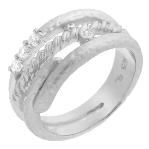 orphelia Orphelia® Women's Sterling Silver Ring - Silver ZR-6022