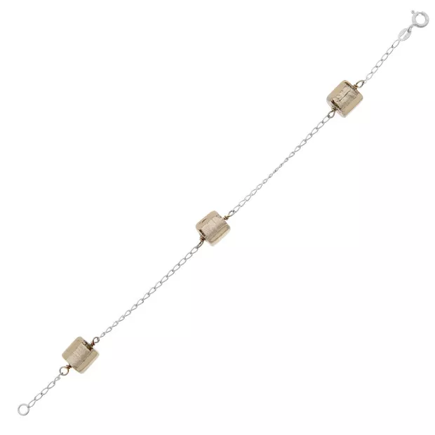 Orphelia Orphelia® Women's Sterling Silver Set: Bracelet + Earrings - Silver SET-5558