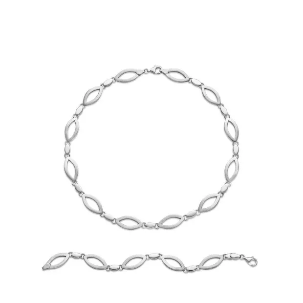 orphelia Orphelia® Women's Sterling Silver Set: Chain + Bracelet - Silver SET-032