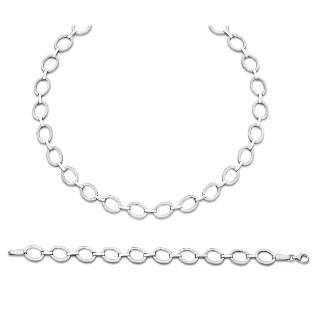 Orphelia Orphelia® Women's Sterling Silver Set: Chain + Bracelet - Silver SET-029