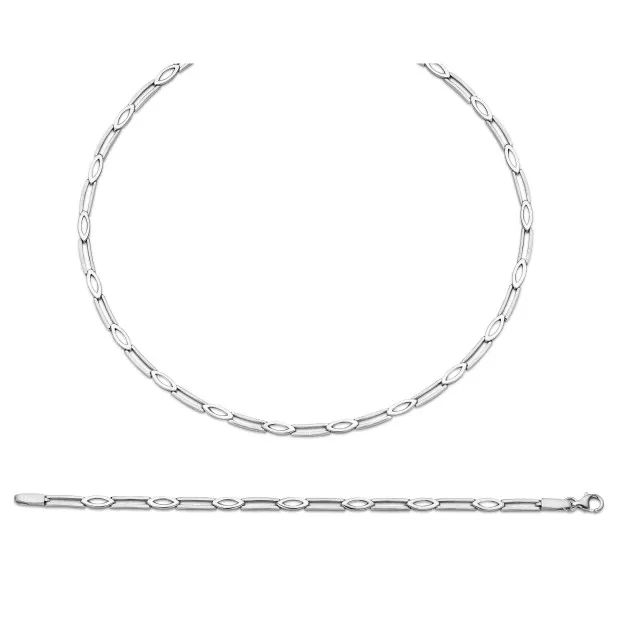 orphelia Orphelia® Women's Sterling Silver Set: Chain + Bracelet - Silver SET-034