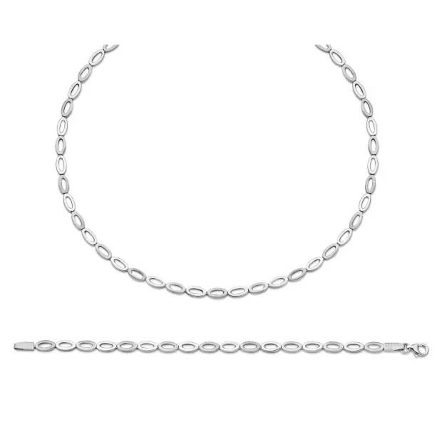 orphelia Orphelia® Women's Sterling Silver Set: Chain + Bracelet - Silver SET-031