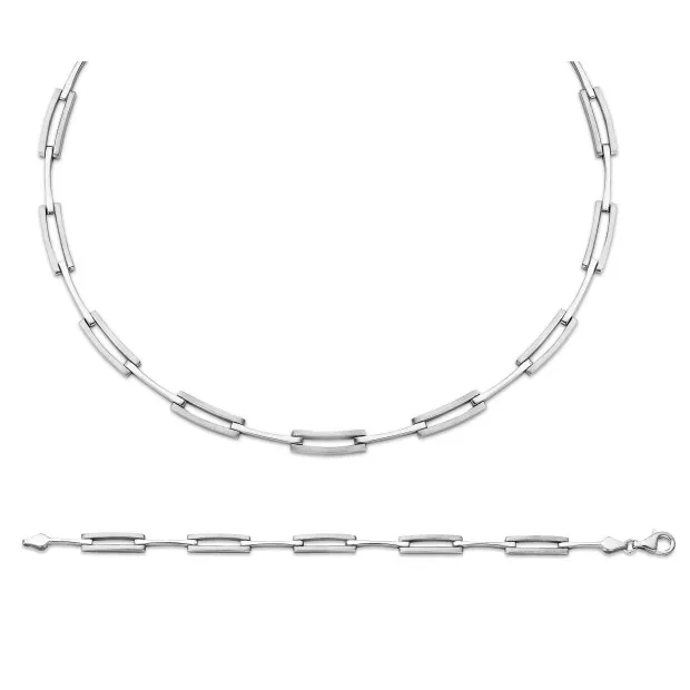 orphelia Orphelia® Women's Sterling Silver Set: Chain + Bracelet - Silver SET-043