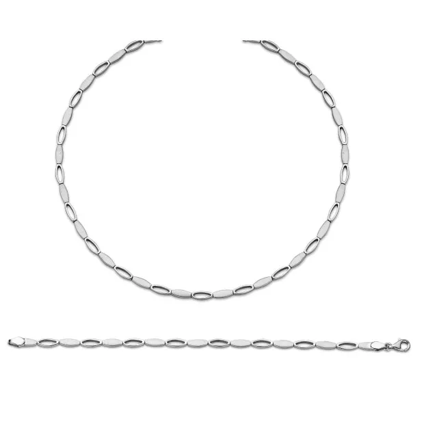 orphelia Orphelia® Women's Sterling Silver Set: Chain + Bracelet - Silver SET-035