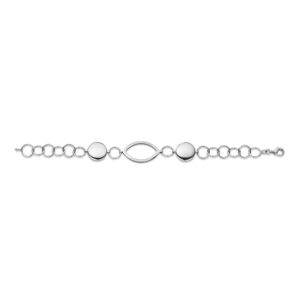 Orphelia Orphelia® Women's Sterling Silver Set: Chain + Bracelet - Silver SET-016