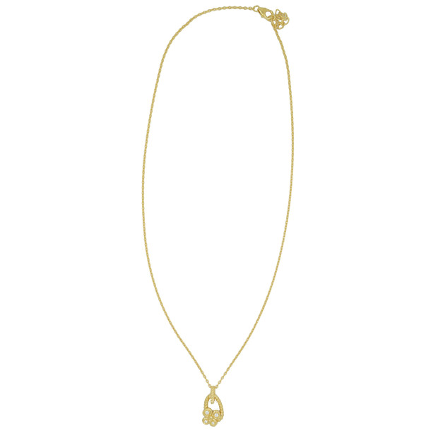 Orphelia Orphelia® Women's Sterling Silver Set: Chain-Pendant + Earrings - Gold SET-6020/2