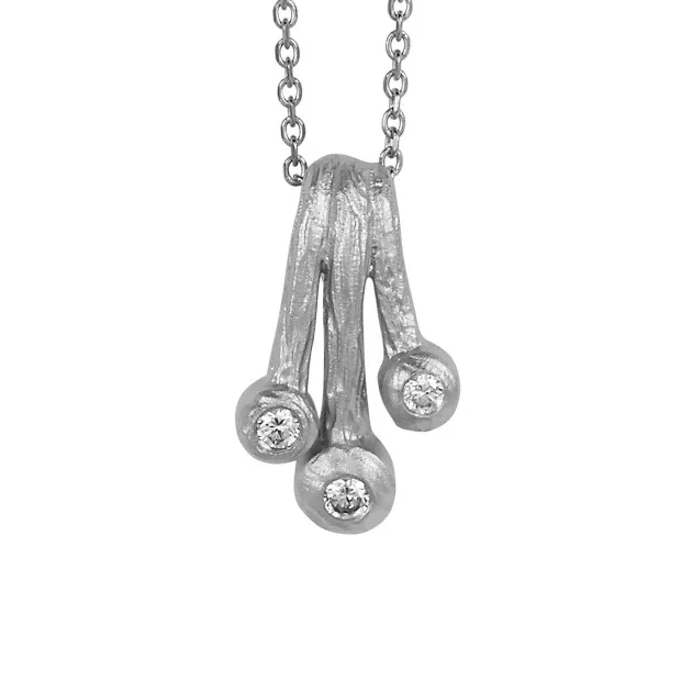 Orphelia Orphelia® Women's Sterling Silver Set: Chain-Pendant + Earrings - Silver SET-5233