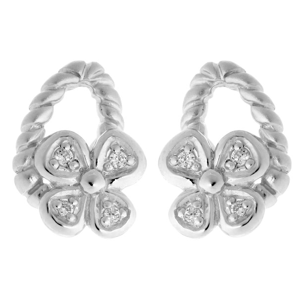 Orphelia Orphelia® Women's Sterling Silver Set: Chain-Pendant + Earrings - Silver SET-6020