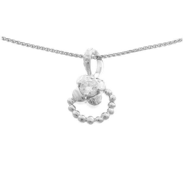 Orphelia Orphelia® Women's Sterling Silver Set: Chain-Pendant + Earrings - Silver SET-5236