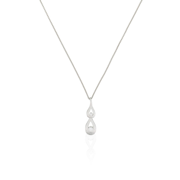 Orphelia Orphelia® Women's Sterling Silver Set: Chain-Pendant + Earrings - Silver SET-5253