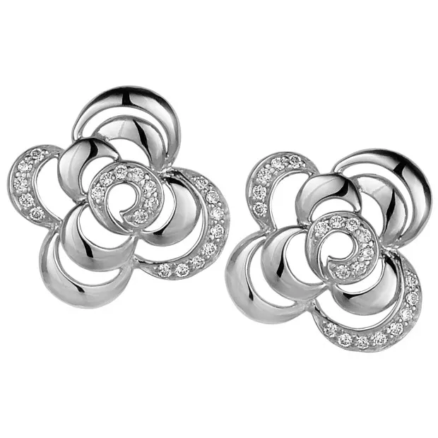 Orphelia Orphelia® Women's Sterling Silver Set: Chain-Pendant + Earrings - Silver SET-5250