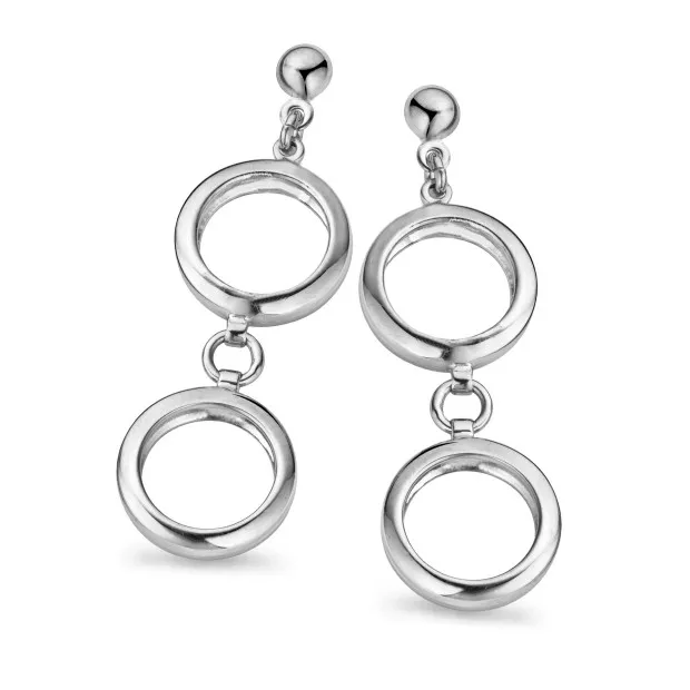 Orphelia Orphelia® Women's Sterling Silver Set: Chain-Pendant + Earrings - Silver SET-5065